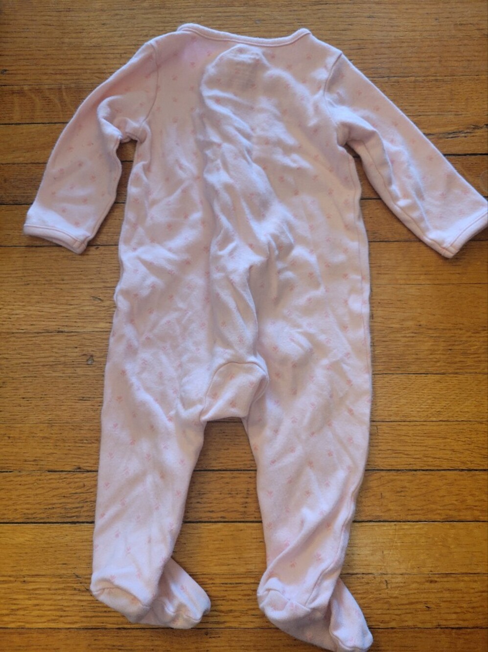 Girls' Pink 3-Piece Soft Cotton Set- 3-6 Months - Picture 9 of 11